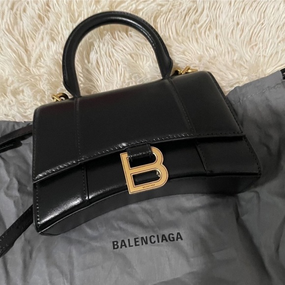 Balenciaga Handbags - Balenciaga XS Hourglass Top Handle